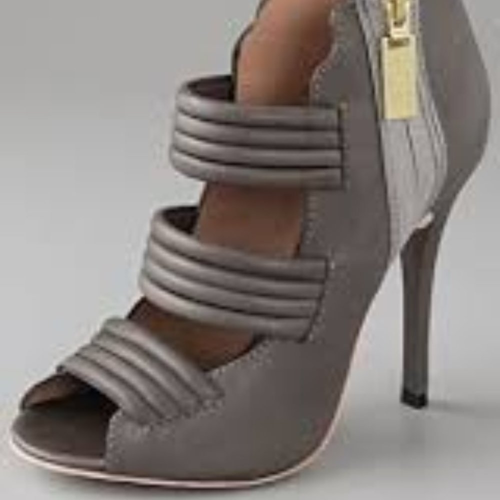 L.A.M.B. Zea Open Toe Booties